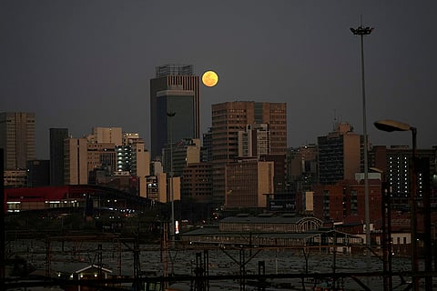 Supermoon in Johannesburg 